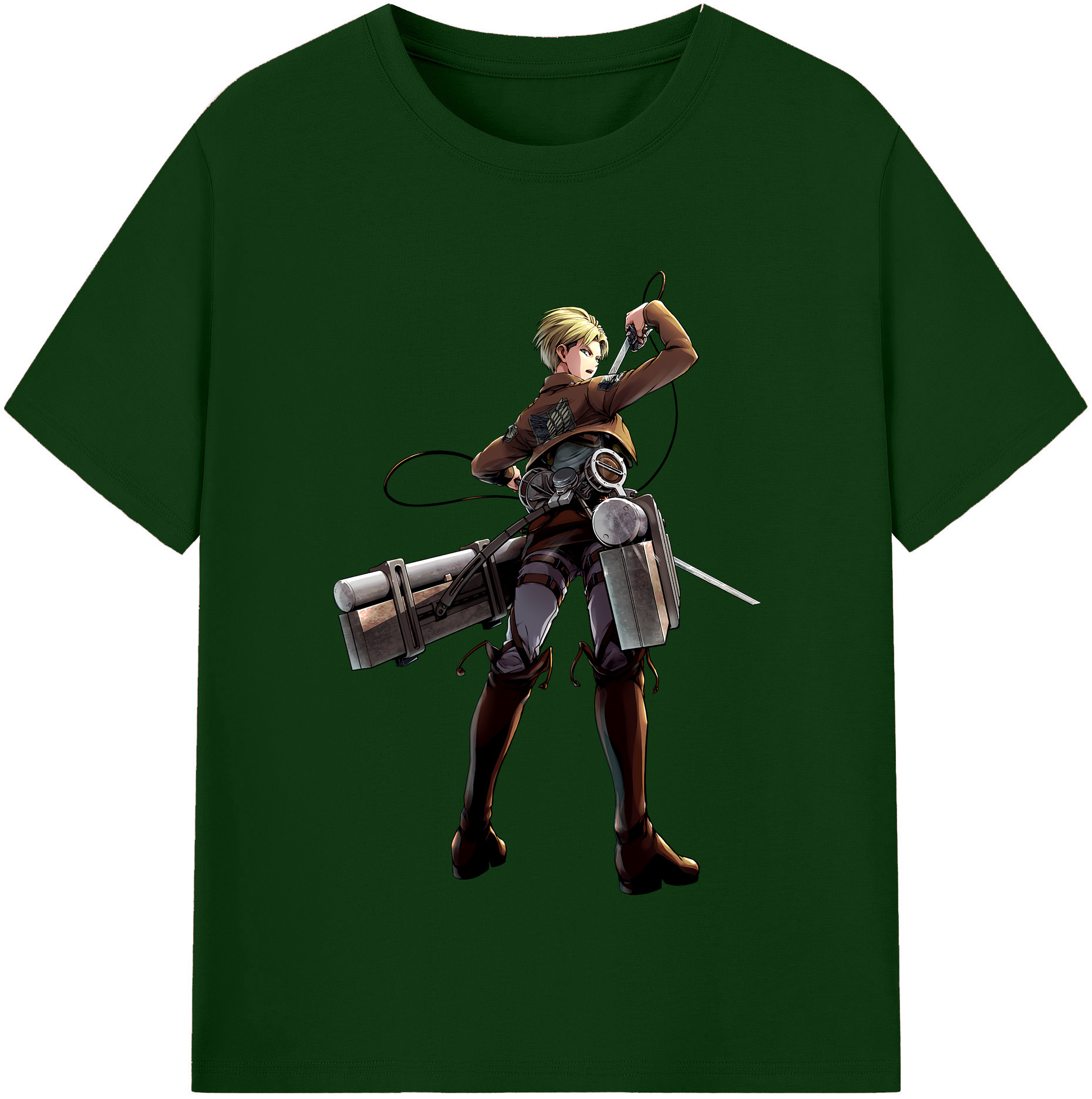 （画像用） 進撃の巨人 Attack on Titan 綿100％半袖Tシャツ（フロントプリント）
